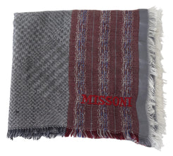 Multicolor Wool Striped Unisex Neck Wrap Shawl Scarf Missoni