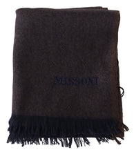 Brown 100% Cashmere Unisex Neck Wrap Fringes Scarf Missoni