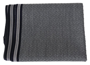 Gray Stripes Pattern 100% Wool Unisex Neck Wrap Scarf Missoni