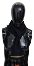 Black 100% Wool Unisex Neck Wrap Fringes Scarf Missoni