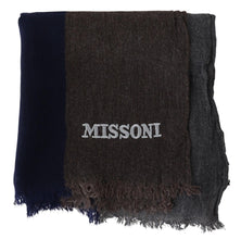 Multicolor Striped Wool Unisex Wrap Fringes Scarf Missoni