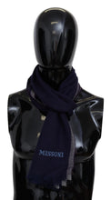 Multicolor Striped Wool Unisex Wrap Fringes Scarf Missoni