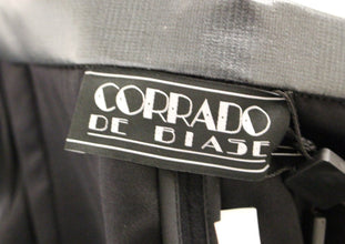 Black Metal Buttons Cotto Wool Skirt Corrado De Biase