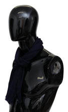 Blue Wool Knit Unisex Neck Wrap Scarf Missoni
