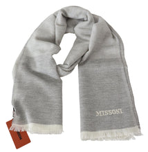 Beige 100% Wool Unisex Neck Wrap Scarf Missoni