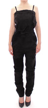 Black Leather Jumpsuit La Maison du Couturier
