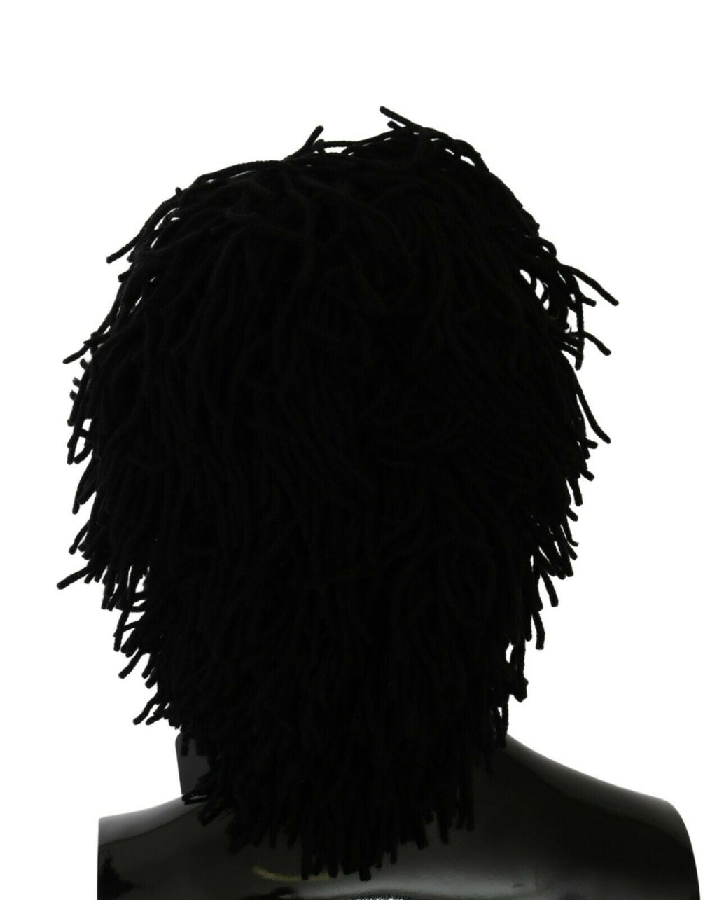 Black White Knitted Cashmere Animal Design Hat Dolce & Gabbana