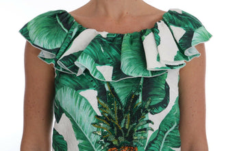 Pineapple Banana Sequins Blouse T-shirt Dolce & Gabbana
