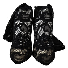 Black Taormina Lace Socks Boots Shoes Pumps Dolce & Gabbana