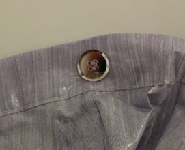 Purple Viscose Above-Knee Wrap Skirt Licia Florio