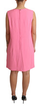 Pink Shift Sleeveless Knee Length Dress Dolce & Gabbana