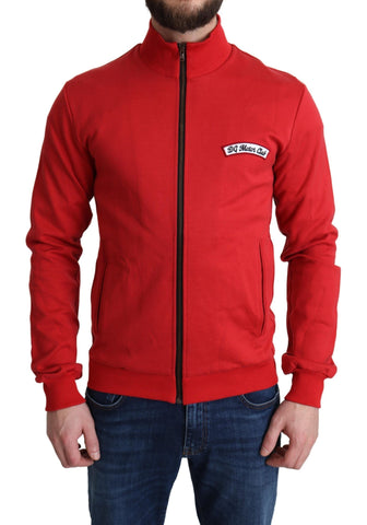 Red DG Motor Club Zippered Cardigan Sweater Dolce & Gabbana