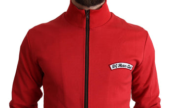 Red DG Motor Club Zippered Cardigan Sweater Dolce & Gabbana