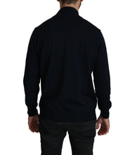 Dark Blue Crewneck Pullover 100% Wool Sweater MILA SCHÖN