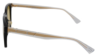 Black Frame DL0330-D 01E 57 Yellow Transparent Lenses Sunglasses Diesel