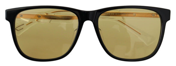 Black Frame DL0330-D 01E 57 Yellow Transparent Lenses Sunglasses Diesel