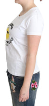 White Cotton Sunny Milano Print T-shirt Moschino