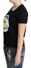 Black Cotton Sunny Milano Print T-shirt Moschino