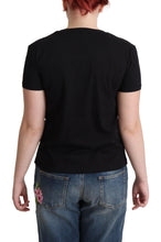 Black Cotton Sunny Milano Print T-shirt Moschino