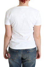 White Cotton Come Play 4 Us Print Tops T-shirt Moschino