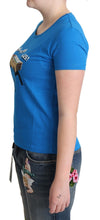 Blue Cotton Come Play 4 Us Print T-shirt Moschino