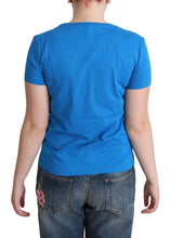 Blue Cotton Come Play 4 Us Print T-shirt Moschino
