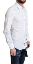 White Cotton Long Sleeves Men Formal Shirt Dolce & Gabbana