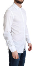 White Cotton Long Sleeves Formal Shirt Dolce & Gabbana