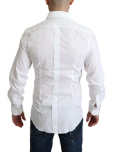 White Pure Cotton Men Dress Formal Shirt Dolce & Gabbana