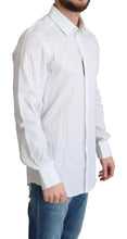 White Stripes Cotton Formal Dress Shirt Dolce & Gabbana