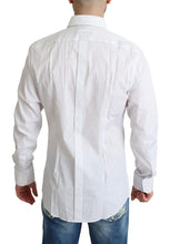 White Stripes Cotton Formal Dress Shirt Dolce & Gabbana