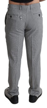 Gray Wool Checkered Dress Men Formal Trouser Pants BENCIVENGA