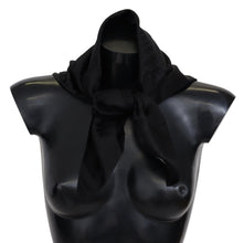 Black Wool Knit Unisex Neck Wrap Shawl Scarf Missoni