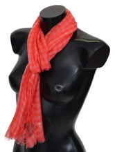 Orange Check Cashmere Unisex Wrap Fringes Scarf Missoni