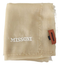 Beige Cashmere Unisex Neck Scarf Missoni