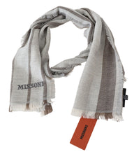 Multicolor Striped Wool Unisex Neck Wrap Scarf Missoni