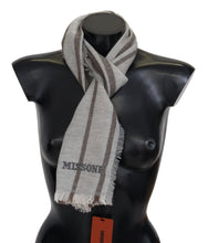 Multicolor Striped Wool Unisex Neck Wrap Scarf Missoni