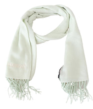 Light Green Pattern Cashmere Unisex Wrap Fringes Scarf Missoni