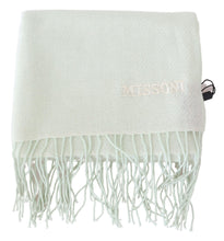 Light Green Pattern Cashmere Unisex Wrap Fringes Scarf Missoni