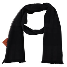 Black 100% Wool Unisex Neck Wrap Scarf Missoni