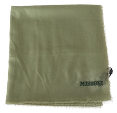 Green Cashmere Unisex Neck Wrap Scarf Missoni