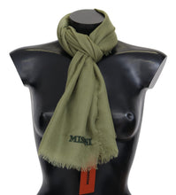 Green Cashmere Unisex Neck Wrap Scarf Missoni