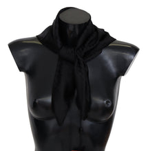 Black Wool Knit Unisex Neck Wrap Shawl Scarf Missoni