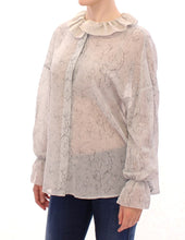 Blue Cotton Blouse Tunic Vika Gazinskaya