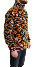 Multicolor Velvet DG Logo Mens Sweater Jacket Dolce & Gabbana