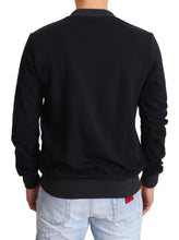 Blue Crown King Cotton Pullover Sweater Dolce & Gabbana