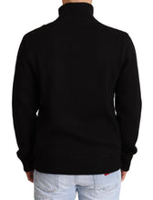 Black Cashmere Zipper Mens Sweater Dolce & Gabbana