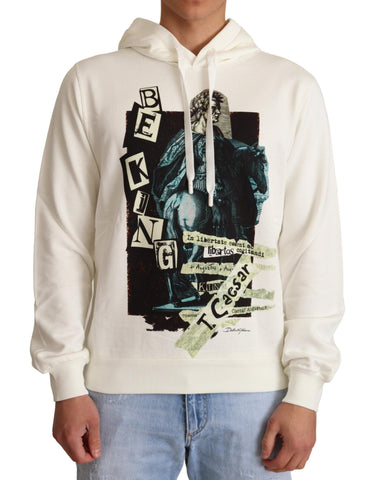 White King Ceasar Cotton Hooded Sweater Dolce & Gabbana