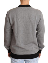 Gray Crown King Cotton Pullover Sweater Dolce & Gabbana