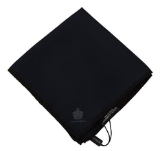 Black Square Handkerchief 100% Silk Scarf Dolce & Gabbana